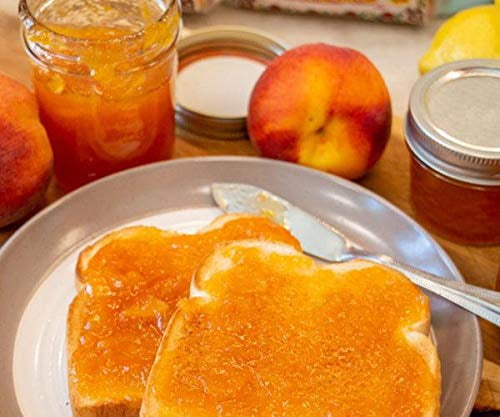 Old Fashioned Fredericksburg Peach Preserves 2 Glass Jar Net Wt. 40 Oz. each