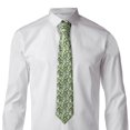 thumbnail image 2 of Naloa Cute Frog Print Solid Color Tie Formal Necktie for Men，Suitable for business, daily life, work, 2 of 5