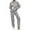 Grey, variant on Pajamas Women Long Sleeve Loose Loungewear Pullover Pants 2 Piece Winter Pjs for Women Set
