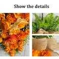 thumbnail image 6 of Easter Teardrop Swag,Artificial Floral Swag Carrot Wreath for Front Door,Easter Bow Farmhouse Porch Decor,Window Easter Decor,Spring Season Front Door Decoration, 6 of 9