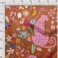 thumbnail image 3 of oneOone Polyester Spandex Orange Fabric Tropical Animal Sewing Craft Projects Fabric Prints By Yard 56 Inch Wide, 3 of 4