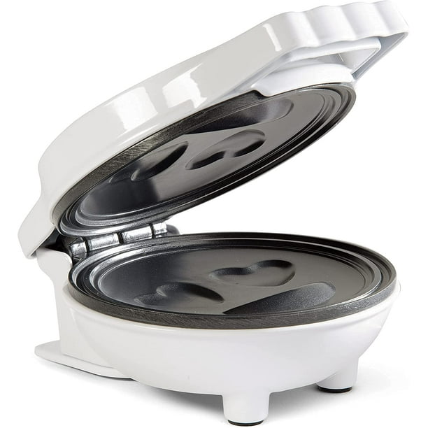 Heart Eye Emoticon Mini Waffle Maker Make Breakfast Special for Kids