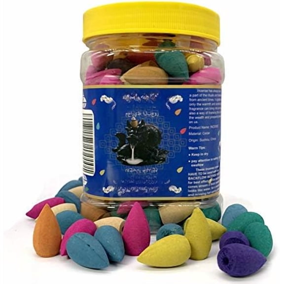 Pcs Backflow Incense Cones, 7 Mixed Natural Scents Waterfall Fountain for Burner Holder$$Home Decor, Kitchen, & Other