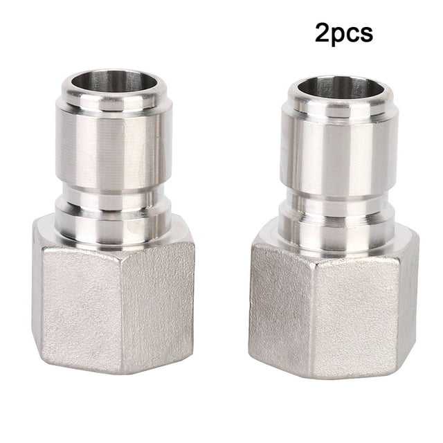 2 Pcs Connecteur Rapide en Acier Inoxydable Accessoires de Raccord de Bière Maison 1/2 Po Mâle