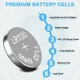 thumbnail image 3 of WHITECRANE 30 Pack LR1130 AG10 AG189 Battery 1.5V Alkaline Button Cell Batteries for Watches, Toys, 3 of 7