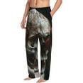 thumbnail image 6 of Susaid Realistic Rose Skull Print Mens Pajama Pants Set Sleep & Lounge Pants, PJ Bottoms with Pockets and Button Fly-XX-Large, 6 of 6