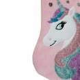 thumbnail image 2 of Northlight 20.5" Pink Velvet Unicorn With Sequins Christmas Stocking, 2 of 3