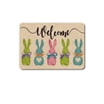 thumbnail image 1 of Easter Welcome Mat Indoor Outdoor Absorbent Doormat With Non Slip Backing For Spring Holiday Decor Front Door Porch Entryway 40x60cm, 1 of 6