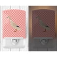 thumbnail image 2 of Caroline's Treasures BB7858CNL West Harlequin Duck Pink Check Ceramic Night Light, 6x4x3", multicolor, 2 of 2