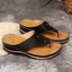 thumbnail image 4 of Sandalias de playa casuales para mujer con zapatillas de casa con soporte para el arco para interiores y exteriores, 4 of 9