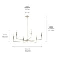 thumbnail image 2 of Kichler Lighting - Alvaro - 6 Light Chandelier-19.25 Inches Tall and 40.25, 2 of 6