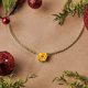 thumbnail image 2 of JeenMata Hermoso Collar con Colgante Solitario con Piedra Natal de Noviembre de Corte Redondo de 1 Quilate, Citrino, Chapado en Oro Amarillo de 18 Quilates, Mujer, Adulto, 2 of 6