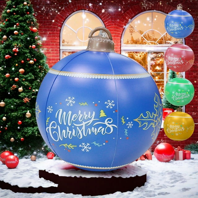 Ballons Festifs Extérieurs, Décoration de Noël Gonflable, Design Résistant aux Intempéries, Éclairés par LED, Décoration de Patio, Accessoires de Saison, Matériau Durable, pour Fête de Jardin, Décoration de Jardin, Saisonnier