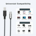 thumbnail image 3 of RHEA- Moswag Usb B To C Printer Cable 6.6Ft, Nylon Braided 6.6Ft/2M, Black, 3 of 6
