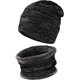 thumbnail image 1 of Gorro de invierno para hombre, conjunto de bufanda, gorros de punto cálidos, gorro de Calavera, calentador de cuello con forro polar grueso, gorro y bufanda de invierno para mujer ShuxiuWang  8390606327673, 1 of 1