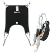 EZ Assistive Patient Lift Sling with Divided Leg for Patient Transfer Red Hoyer iftl sling, 500lb Weight Capacity (Medium Size )