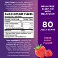 thumbnail image 4 of Nature's Bounty Melatonin for Sleep Aid Jelly Beans, Mixed Berry, Dietary Supplement, 80 Count, 4 of 8