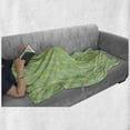 thumbnail image 5 of Nature Art Soft Flannel Fleece Blanket, Pastel Spring Natural Leaves Hand Drawn Sketch Style Forest Plant Monochrome Design, Cozy Plush for Indoor and Outdoor Use, 50" x 60", Green, by Ambesonne, 5 of 5