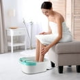 Belmint Foot Spa Massager with Heat & Bubbles Vibration, Anti Slip Rubber Feet, Massage Rollers