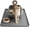 Grey, variant on Litter Mat 24x20 In Litter Box Mat Leak-Proof Thick Under Kitty Litter Box Feeding Tray with Raised Edges for Floor Carpet, Black