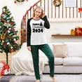 thumbnail image 2 of Jjayotai Christmas Family Pajamas Matching Sets, Plus Size Matching Holiday Pajamas Jammies, Cute Plaid Xmas Pjs Sleepwear Green M-Mom, 2 of 5