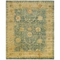 thumbnail image 4 of Safavieh  Couture Hand-knotted Oushak Tonna Traditional Oriental Wool Rug with Fringe Dark Green/Light Green 10' x 14' 10' x 14' Indoor,Handmade, 4 of 5