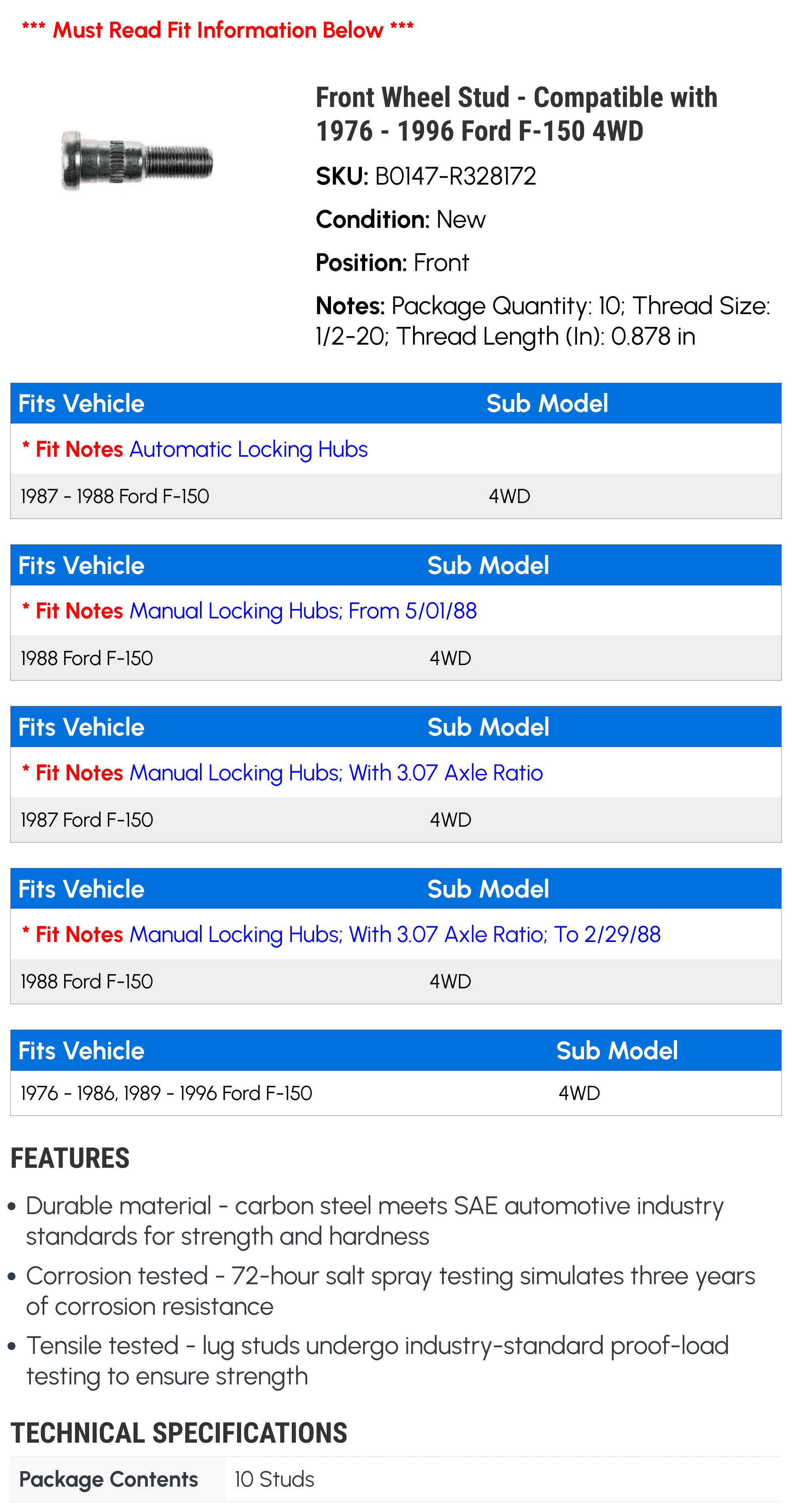 Wheel Torque Specs Chart supertech.work
