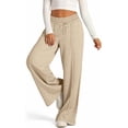 thumbnail image 2 of Aricy Wide Leg Sweatpants Women Drawstring High Waisted Joggers Casual Y2k Trouser Sweat Palazzo Pants with Pockets, 2 of 5