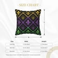 thumbnail image 4 of Bingfone Decorative Pillow Covers 20"X20" Mardi Gra Geometric Couch Pillow Cases Modern Farmhouse Covers For Couch Sofa Bed, 4 of 9