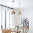 thumbnail image 4 of Lámpara colgante KCO Lighting Glass Globe Modern Gold Kitchen, 4 of 7
