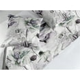 thumbnail image 2 of Flower Bed Runner Set, Pastel Colored Pattern of Blossoming Petals Watercolor Sketching Garden, Decorative Bedding Scarf & 2 Pillow Shams for Hotels Homes, Queen, Mauve and Laurel Green, by Ambesonne, 2 of 3