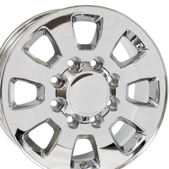 OE Wheels CV75A 18 Inch Rim Fits Sierra 2500/3500 Style 8x165.1 18x8 Chrome - Hollander 5501 (1)