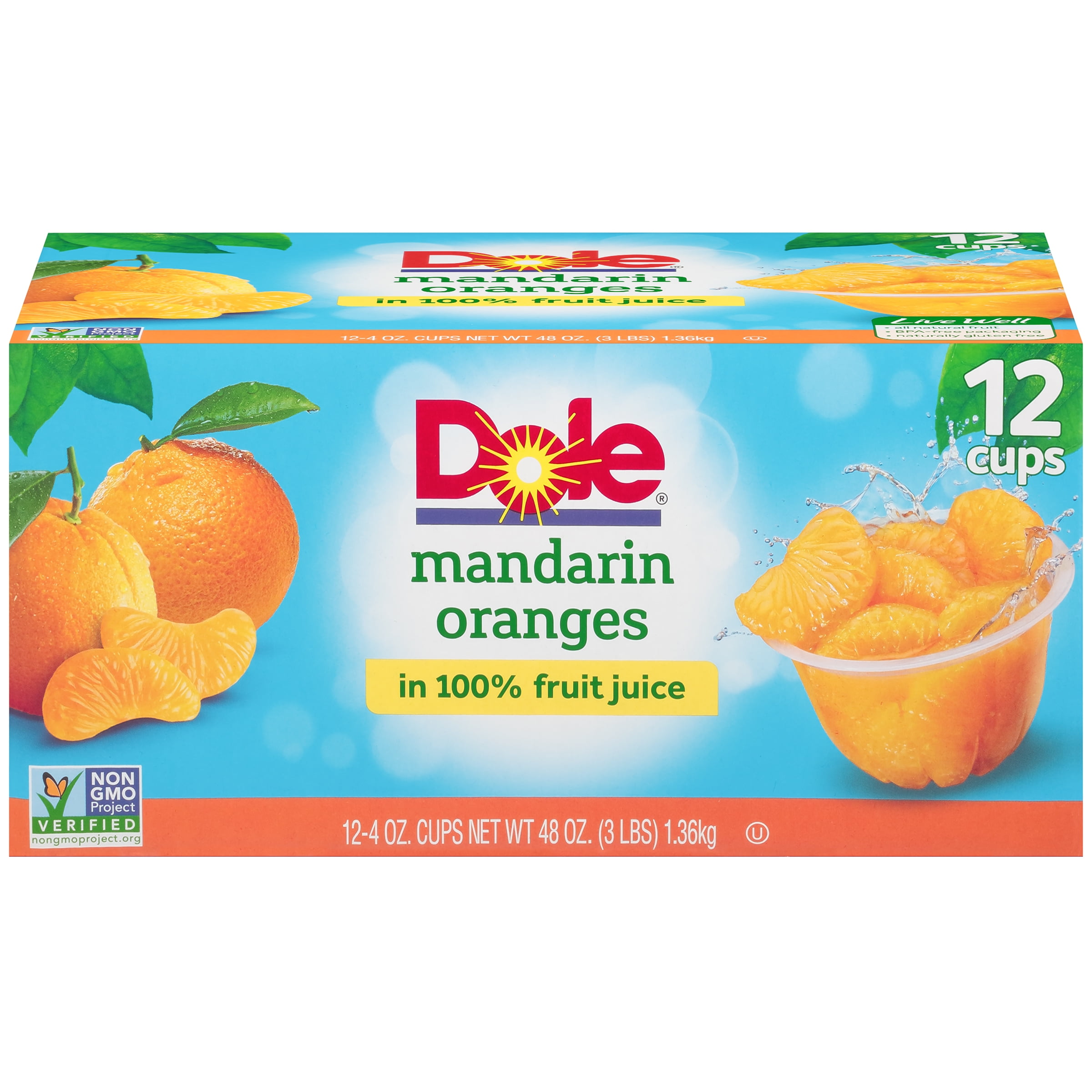 SEARCH AND BUY THIS PRODUCT Dole Mandarin Orange Cup Nutritional Information