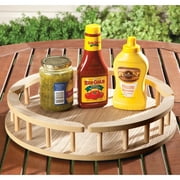 Wood Lazy Susan Turntable, 16-Inch Diameter