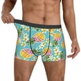 thumbnail image 2 of Kdxio Men's Boxer Briefs with Cute Pineapples Print - Comfortable and Breathable Underwear for Everyday Wear, 2 of 7