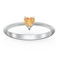 thumbnail image 2 of Heart Birthstone Ring - Citrine (November), 2 of 6