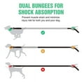 thumbnail image 6 of YIHATA Hands Free Dog Leash for Running Walking Training Hiking, Adjustable Waist Belt, Shock Absorbing, Ideal for Medium to Large Dogs(Green Grey ), 6 of 8