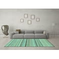 thumbnail image 3 of Ahgly Company Indoor Rectangle Abstract Light Blue Modern Area Rugs, 2' x 3', 3 of 4