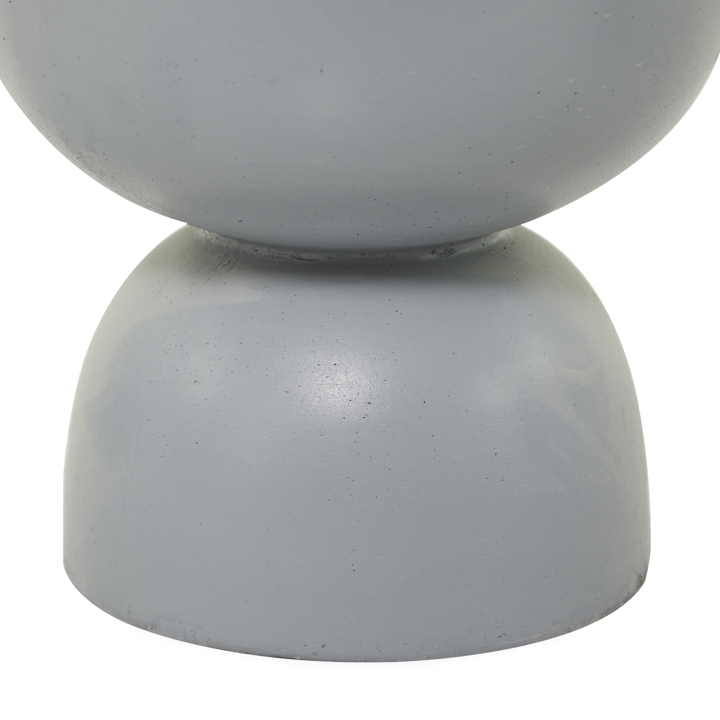 DecMode 15", 9"H Gray Magnesium Oxide Planter (2 Count)