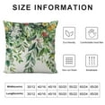 thumbnail image 5 of PRATYUS Floral Spring Pillow Covers Vintage Wild Flowers Decor Sage Green Throw Pillows Leaves Outdoor Farmhouse Wildflower Plant Decorative Cushion for Couch Bed Sofa 12x12in, 5 of 5