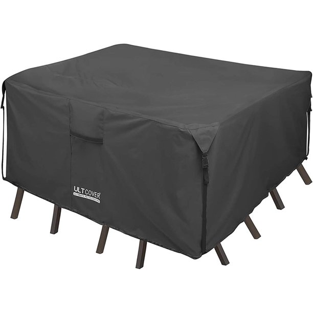 600D Tough Canvas Durable Square Patio Table And Chair Cover