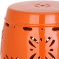 thumbnail image 3 of Safavieh Sakura Glazed Ceramic Decorative Garden Stool, Orange, 3 of 3