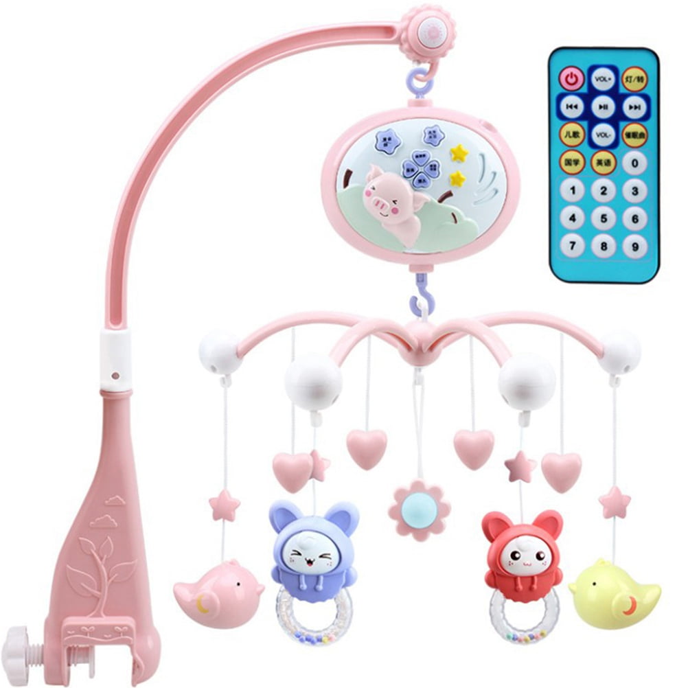 Baby Musical Crib Mobile With Timing Function Projector And Lights Hanging Rotating Rattles And Remote Control Music Box Toy For Newborn 0 24 Months Walmart Com Walmart Com
