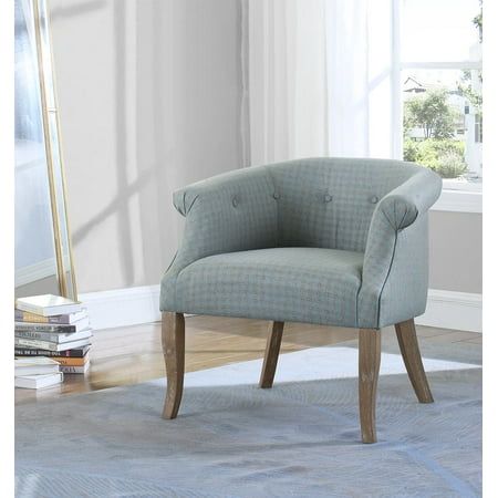 Coaster Accent Chair in Light Blue/Grey - Walmart.com