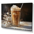 thumbnail image 2 of Designart "Dreamy Frozen Coffee Frappe I" Coffee Canvas Wall Art, 2 of 7