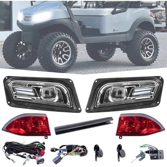 Deluxe LED Light Kit for  Tempo : Street Legal, Energy Efficient, Includes Headlights, Tail Lights, Turn Signals and More, Easy Install, No Voltage Reducer Needed (12-48V) by Charm&Heritage