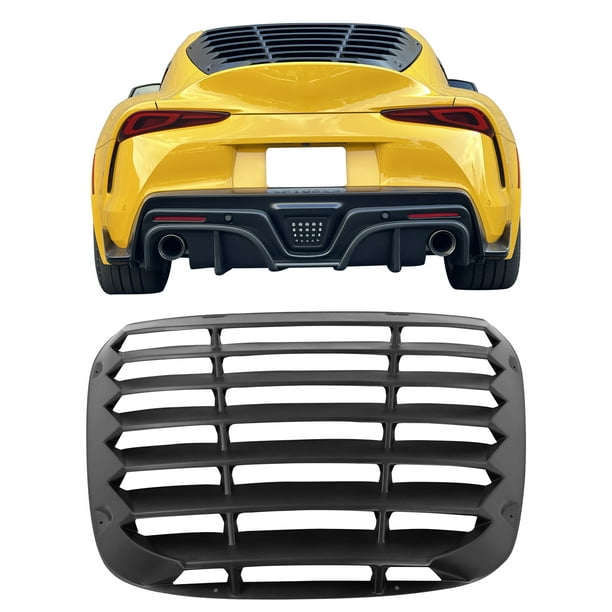 Ikon Motorsports Rear Window Louver Windshield Sun Shade Cover Bodykit Replacement Compatible