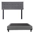 thumbnail image 1 of Box Base Cama Individual + Cabecera Bilbao Gris, 1 of 7