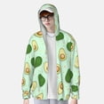 thumbnail image 3 of Picia Avocado Women's Men's UPF 50+ Sun Protection Hoodie Shirt Long Sleeve SPF Fishing Outdoor UV Hiking Lightweight Shirts-3X-Large, 3 of 9