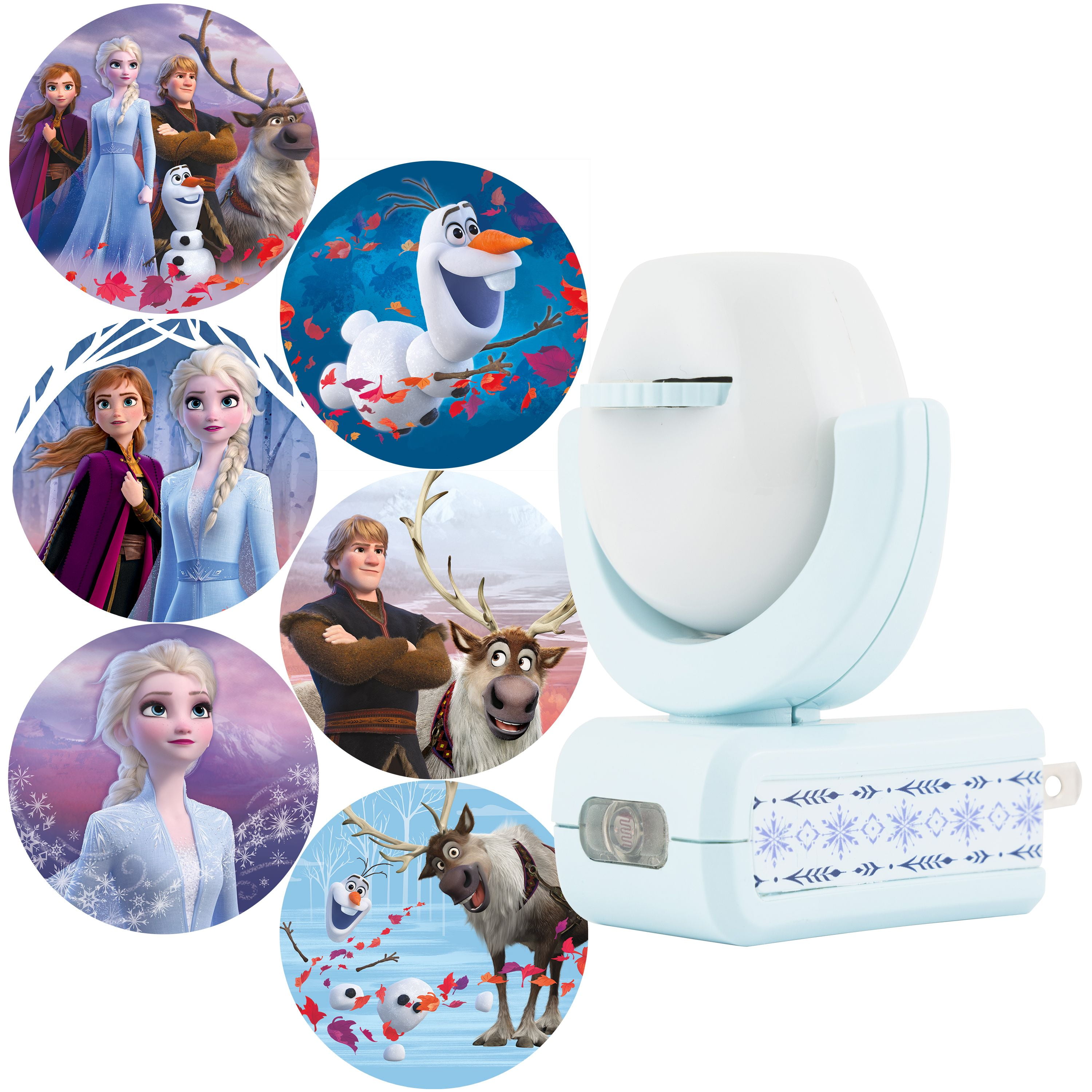 LED Night Light Frozen Snow ELSA ANNA Color Changer Digital Alarm Clock Toy Kids 